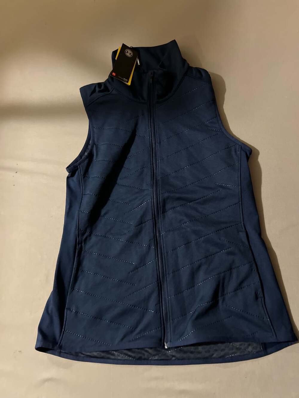 Under Armour ColdGear Reactor Vest Size MD/M Navy Full Zip